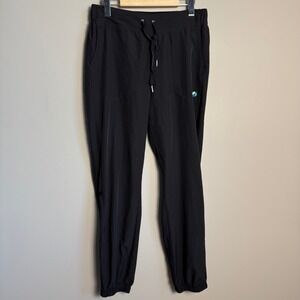 Scrubletics Women's Jogger Style Lightweight Scrub Pants Black‎ Medium Stretchy